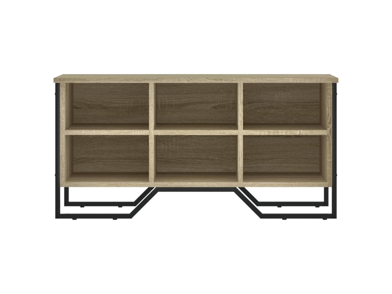  Meuble à chaussure, armoire à chaussures chêne sonoma 90x38x45,5 cm  - Conforama D