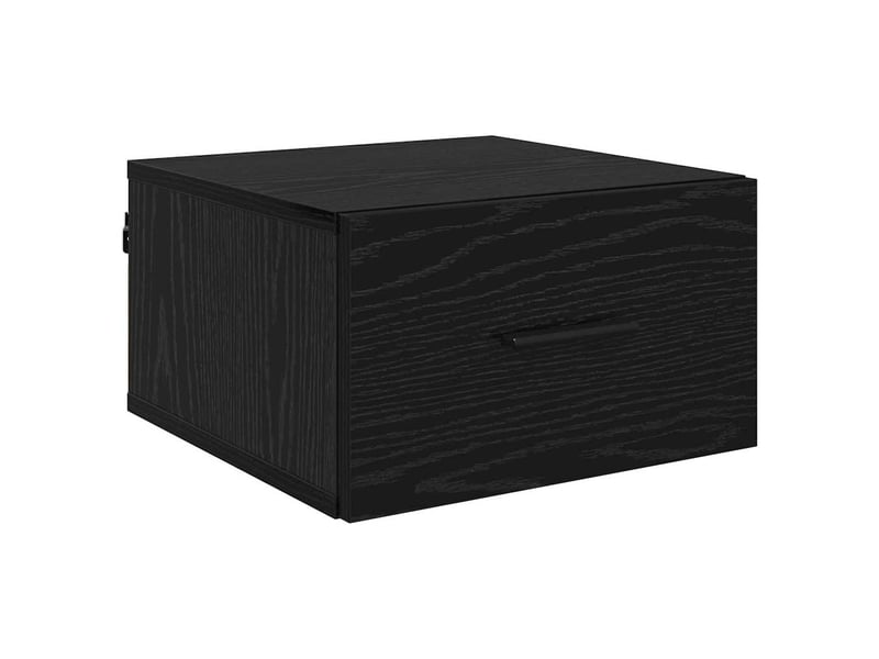  Table de chevet - cabinet de chevet - table de nuit 2 pièces chêne noir 35 x 35 x 20 cm  - Conforama E