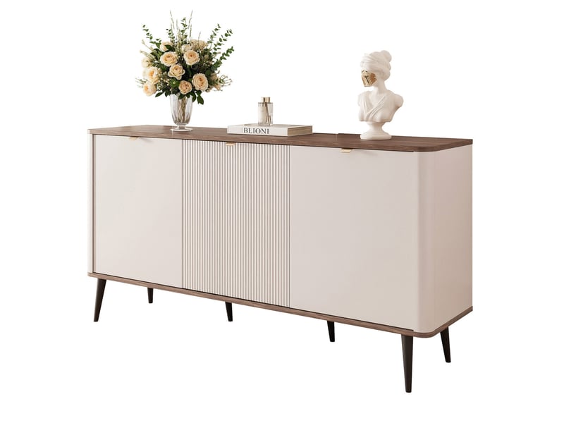  Commode salon navani - commode chambre - 160x40x82 cm - 3 portes - cachemirenoyer NAVANI - Conforama A