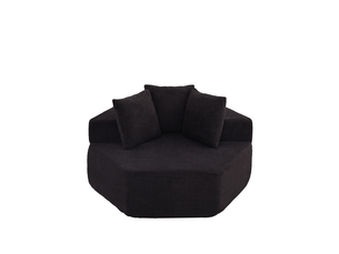 Fauteuil fixe  <strong></strong> Tissu noir