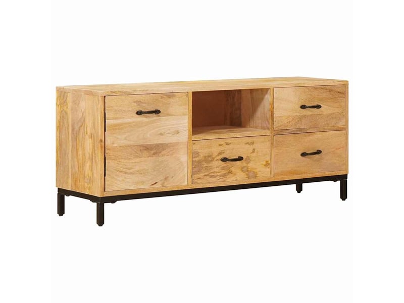  Supports de télévision avec tiroir marron 110x30x46 cm  - Conforama E