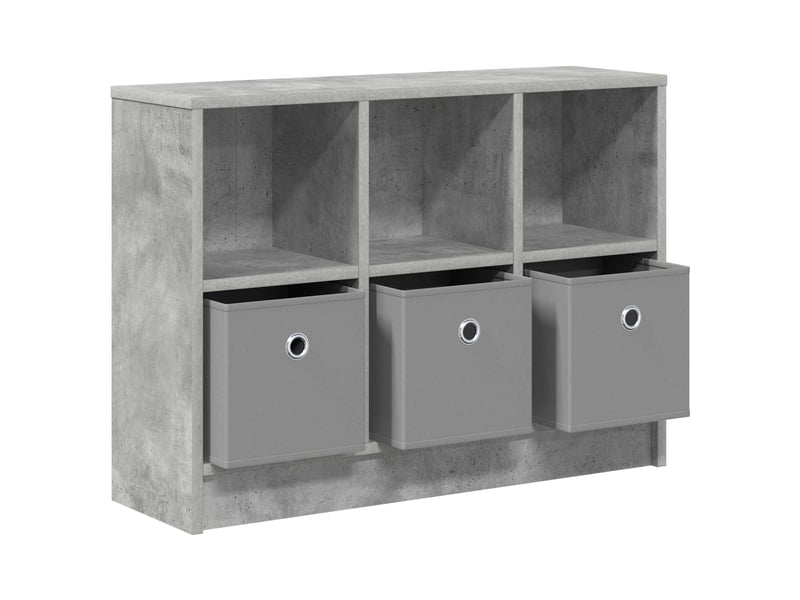  Buffet - bahut - meuble de rangement gris béton 73,5 x 22,5 x 53,5 cm  - Conforama E