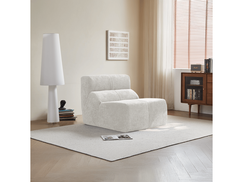 Fauteuil velours ultra-doux style nuage - confort salon, bureau et petit espace - Conforama B