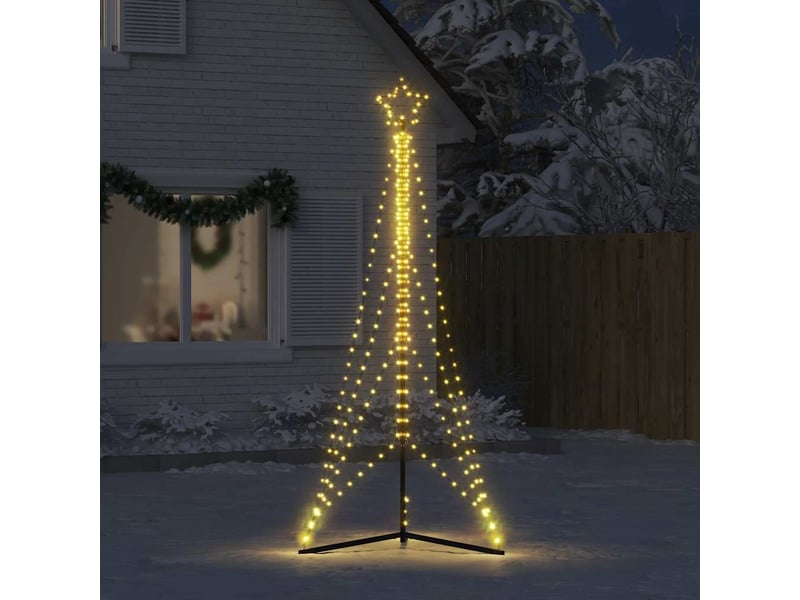  Sapin de noël - arbre de noël à led 483 led blanc chaud 240 cm  - Conforama C