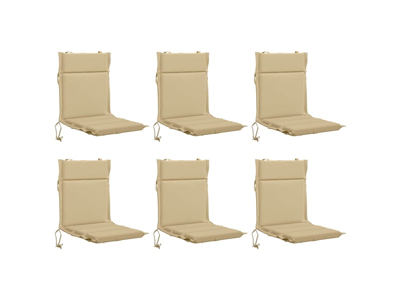  Lot de 6 coussins de chaise à dossier haut gemert cf59358  - Conforama A