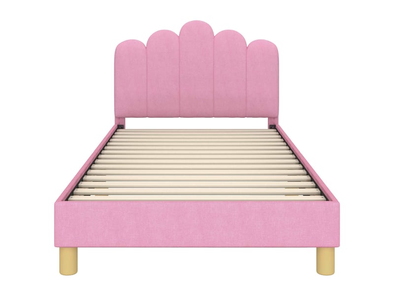  Cadre de lit pour enfants - lit jeune avec tête de lit rose 80 x 200 cm  - Conforama E