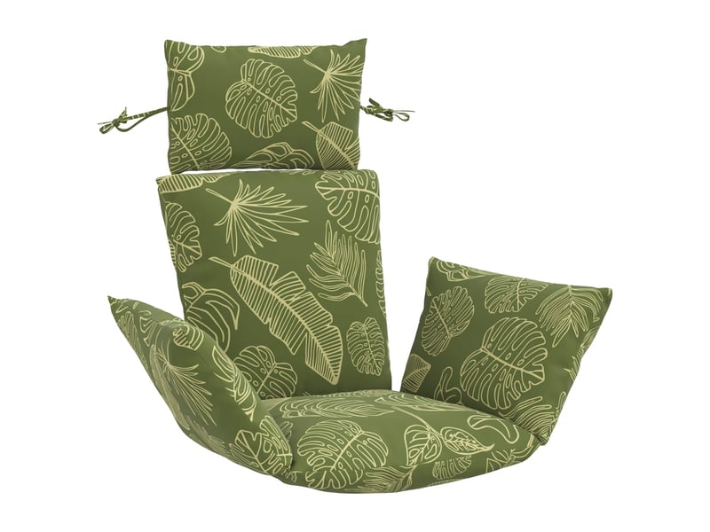  Coussin pour balançoire de chaise d'œuf, coussin d'intérieur et d'extérieur adirondack putten 100 % polyester modèle feuille cf50069  - Conforama B