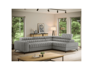 Canapé d'angle collection kanedojo coloris gris
