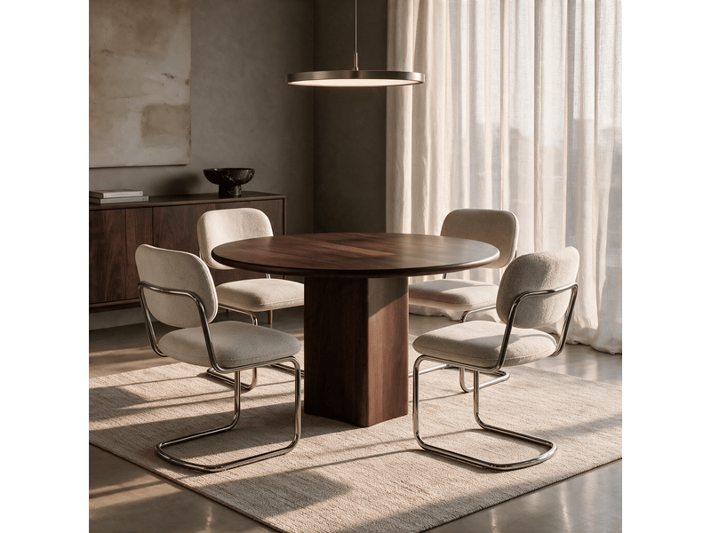  Lot de 2 chaises en velours texturé taupe blake SC63VTTP - Conforama C
