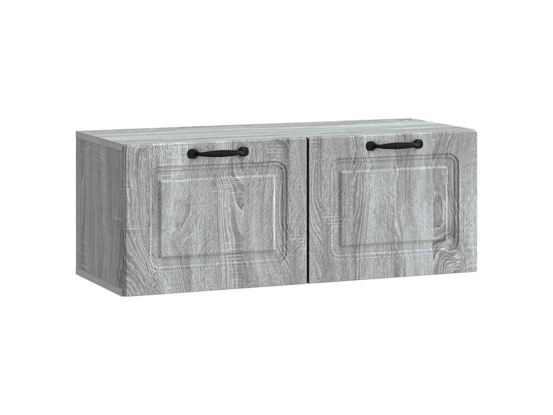  Meuble tv - banc tv - meuble de rangement mural 78,5 x 31 x 30 cm sonoma gris bois d'ingénierie  - Conforama A