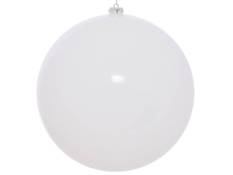  Boule de noël en plastique maxi blanche d. 250 mm  - Conforama B