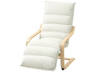 Fauteuil relax manuel  PANGIVO Velours blanc