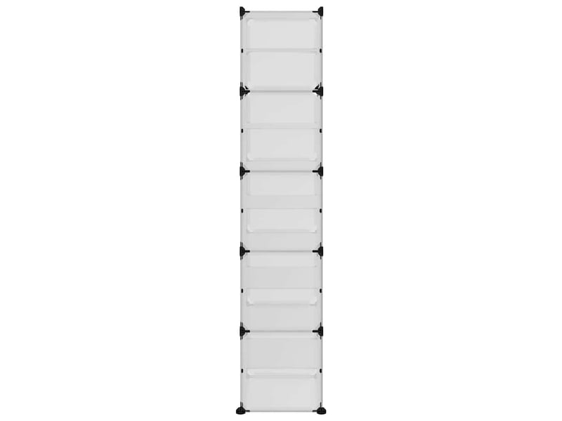  Meuble à chaussures, étagère à chaussures transparent 44x31,5x153,5 cm pp  - Conforama D