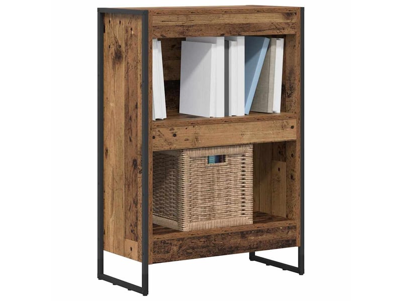 Bibliothèque, armoire à livres 60 x 30 x 86,5 cm bois d'ingénierie bois ancien - Conforama C