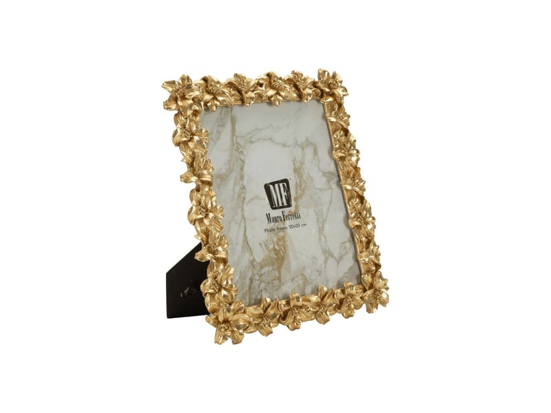  Cadre photo fleurs de lys giglio 20x25cm or  - Conforama A