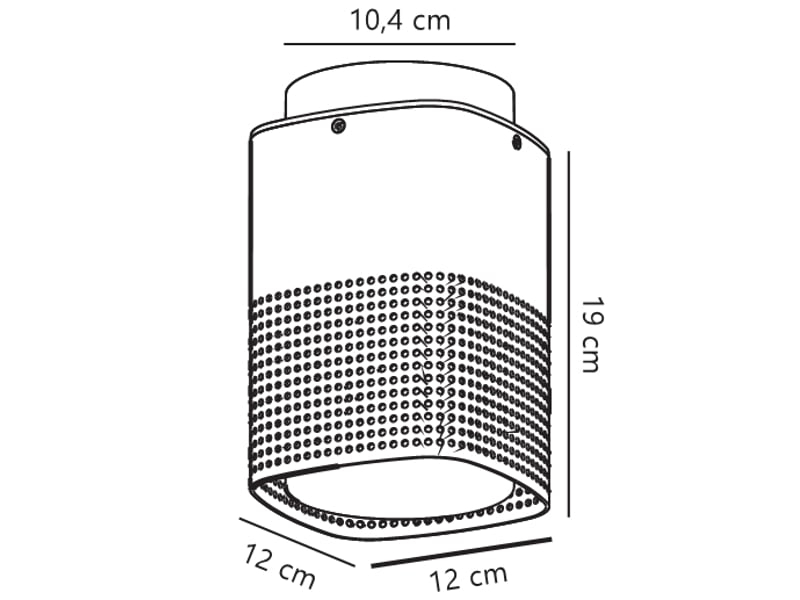  Plafonnier sidara aluminium seaside marron metallise , h. 19 - ip54 - e27 nordlux extérieur 2618406218 - Conforama E