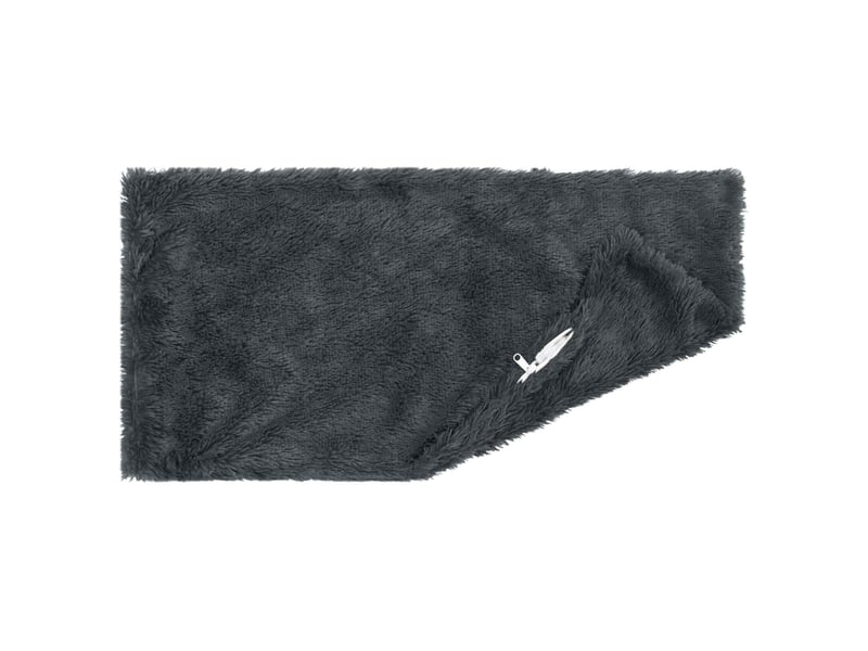 Lot de 6 coussins avec oreiller, coussins décoratifs heerlen anthracite fleece pv cf50780 - Conforama D