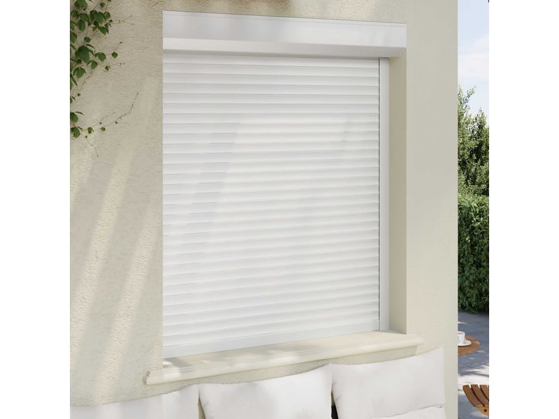  Store enrouleur, store roulant blanc 110 x 130 cm aluminium et polyuréthane cf47251  - Conforama C