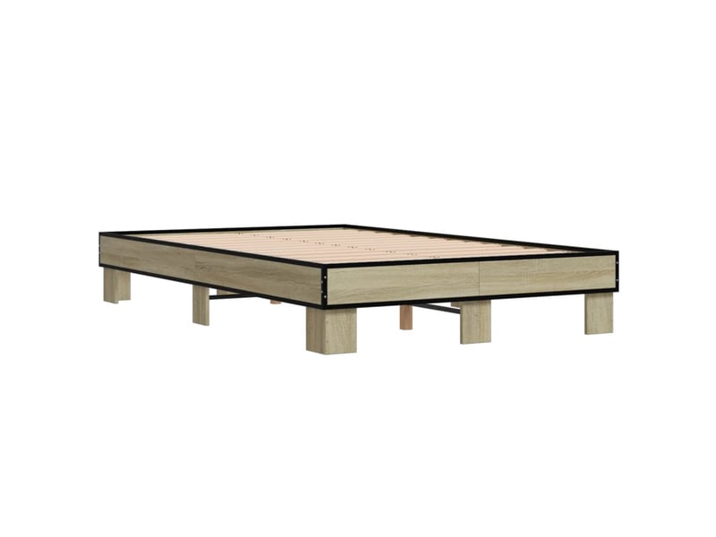  Lit double- lit adulte -  cadre de lit sans matelas chêne sonoma 120x200 cm  - Conforama B