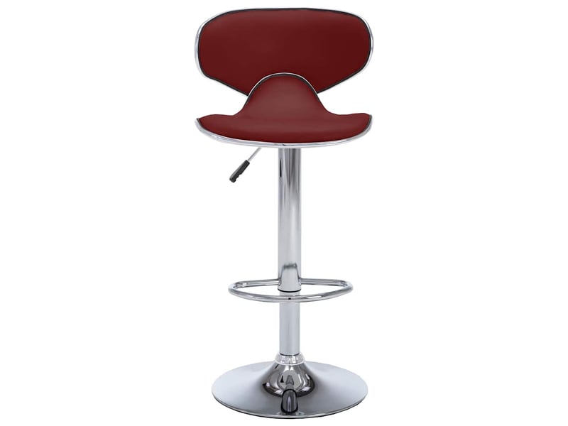  Lot de 2 tabouret de bar, chaise de bar rouge bordeaux similicuir shl24052  - Conforama D