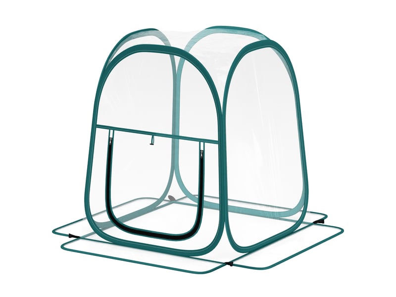  Mini serre de jardin, mini pop up serre en pvc transparent, pour intérieur ou extérieur, pour légume, 70 x 70 x 80 cm  - Conforama B