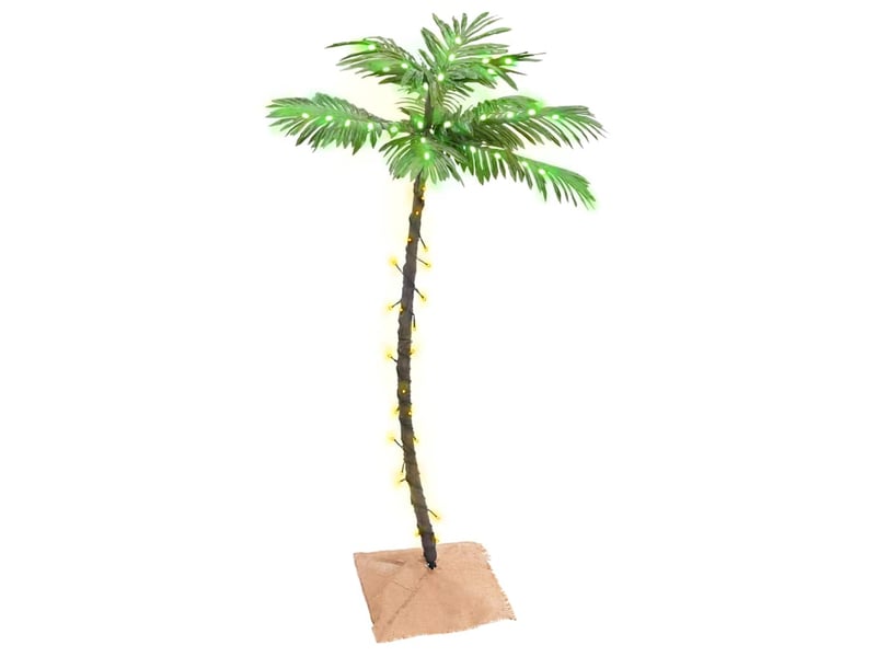  Palmier à led 72 led blanc chaud 120 cm  - Conforama B