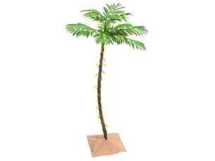 Palmier à led 72 led blanc chaud 120 cm