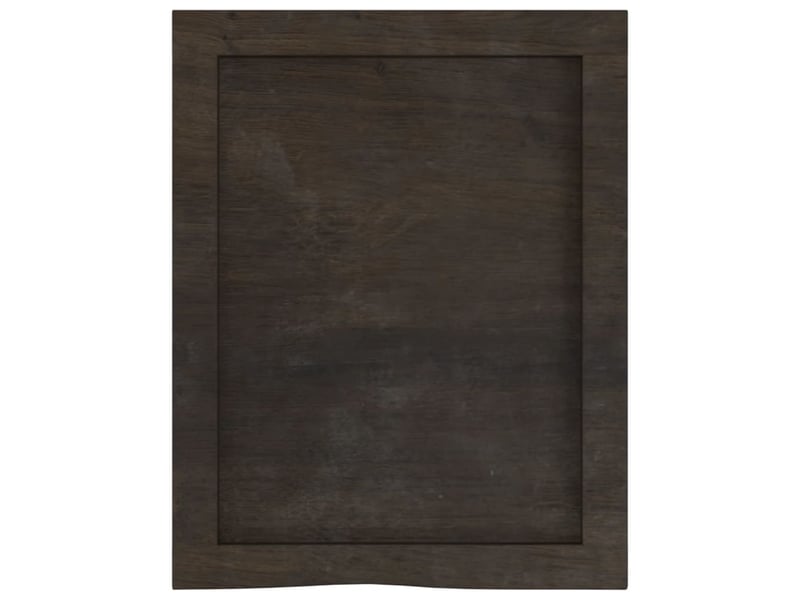 Comptoir de salle de bain, plan de travail marron foncé bois massif traité cf65855 - Conforama C
