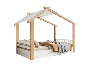 Lit cabane 90x200 cm    coloris bicolore