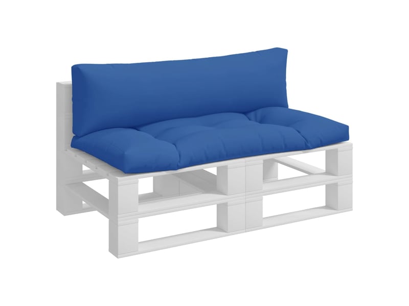  Lot de 2 coussins de palette, coussins de canapé bleu tissu cf59513  - Conforama C