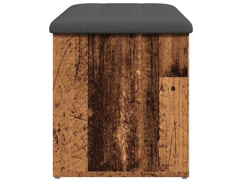  Banc chambre, banc de rangement vieux bois 102x42x45 cm bois d'ingénierie  - Conforama E