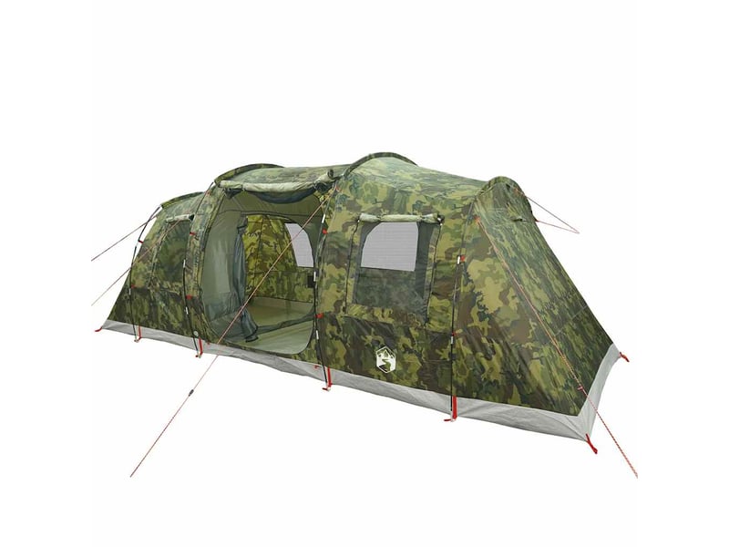  Tente de camping, tente tunnel 4 personnes camouflage imperméable  - Conforama C