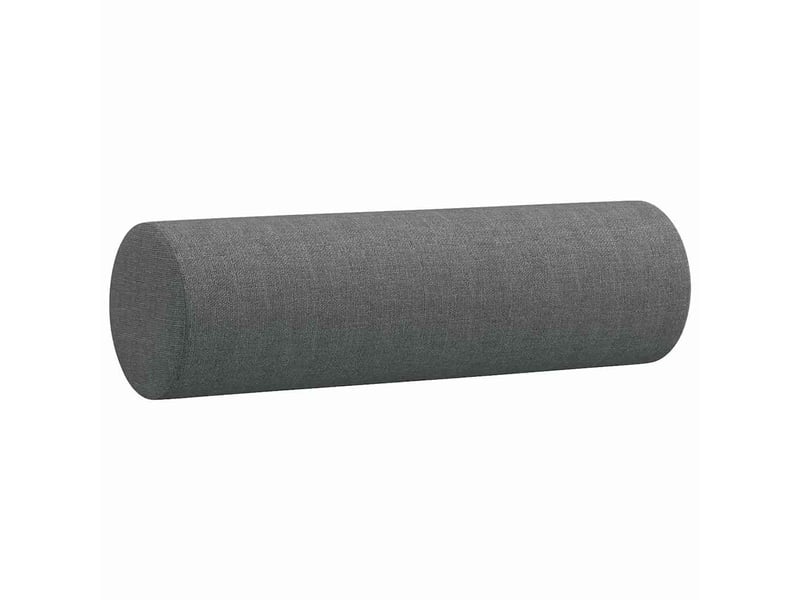  Lot de 2 coussins décoratifs gris foncé ø15x50 cm tissu cf60870  - Conforama C