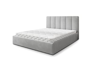 Lit coffre 140x200 cm MASSENO   coloris gris
