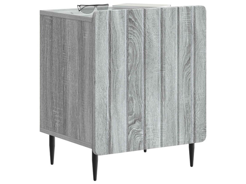 Table de chevet - cabinet de chevet - table de nuit 2 pièces sonoma gris 43 x 34,5 x 52 cm - Conforama B