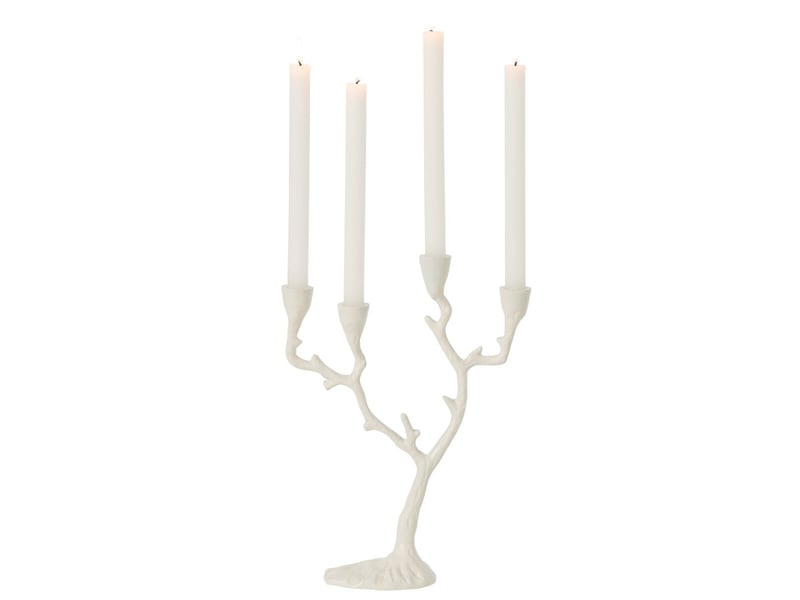  Chandelier ramures de cerf yasmine 36cm blanc cassé  - Conforama B