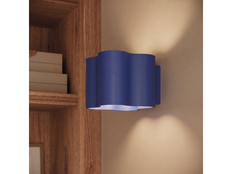  Plafonnier ovio 1 outremer gu10 aluminium moderne 10x12x12cm SL.3358 - Conforama D