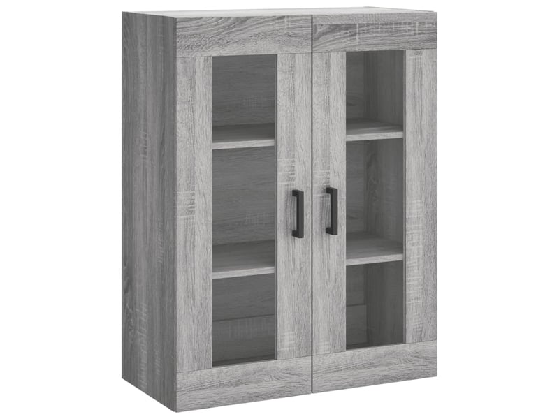  Buffet haut - bahut - meuble de rangement sonoma gris 69,5x34x180 cm bois d'ingénierie  - Conforama E