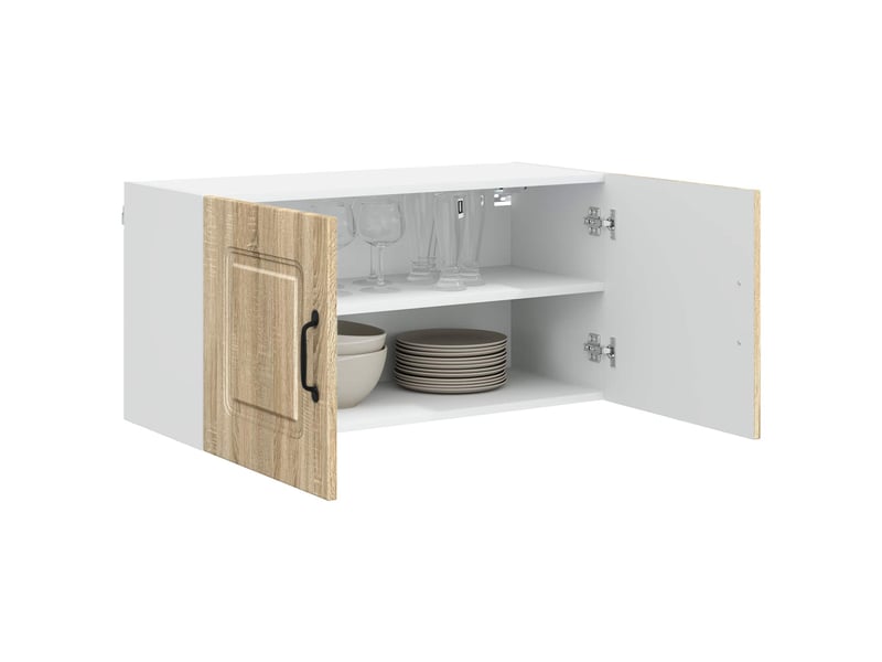 Meuble mural de cuisine | armoire de cuisine chêne sonoma 80x31x40cm shl6978  - Conforama C