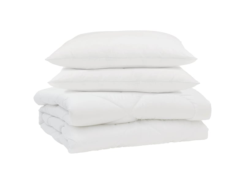  Couette d'été avec oreiller 3 pièces - duvet blanc microfibre  - Conforama A