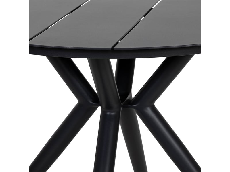  Table en aluminium gris 90x75 cm  - Conforama E