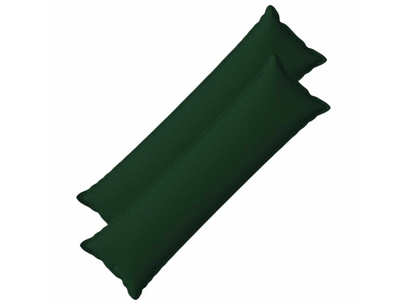  Lot de 2 coussins, coussins décoratifs houten vert foncé lin synthétique cf56538  - Conforama B