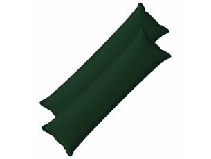 Lot de 2 coussins, coussins décoratifs houten vert foncé lin synthétique cf56538