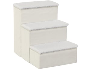 Pouf / repose pied VIVRYN blanc