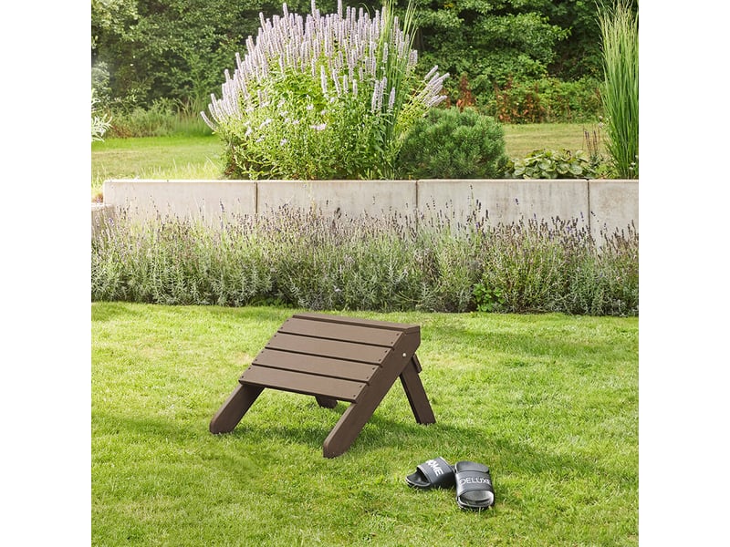 Home deluxe tabouret farea – noir - marron | mobilier de jardin chaise de terrasse, tabouret - Conforama B