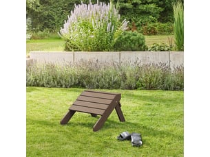 Home deluxe tabouret farea – noir - marron | mobilier de jardin chaise de terrasse, tabouret