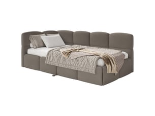 Lit 2 places 170x190 cm SELSEY Cloudy coloris marron