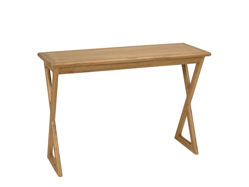  Amy - console 110cm en bois de mindi pieds croisés  - Conforama A