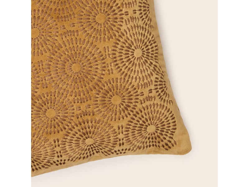  Housse de coussin en velours brodé de fil coton  solaya 26426 - Conforama B