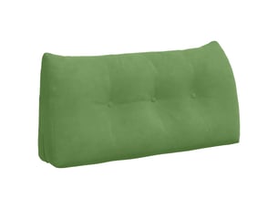 Coussin de dos, coussin de dossier vert clair 100 x 24 x 50 cm velours cf55038